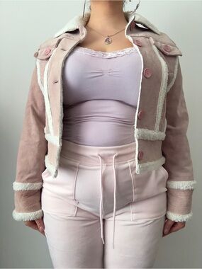 pink fairweather suede jacket